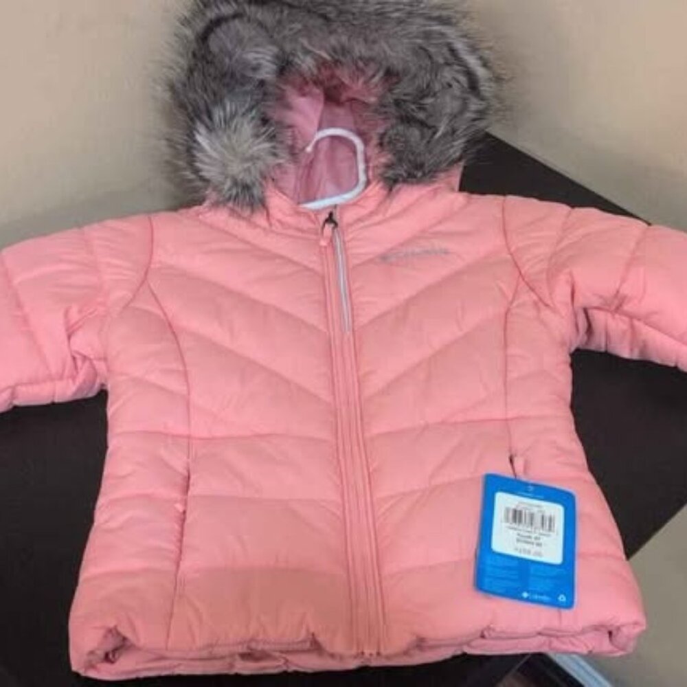 Columbia Katelyn Crest Youth 3T Pink Puffer Jacket